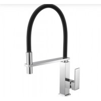 Square Multifunction Brushed Nickel Sink Mixer